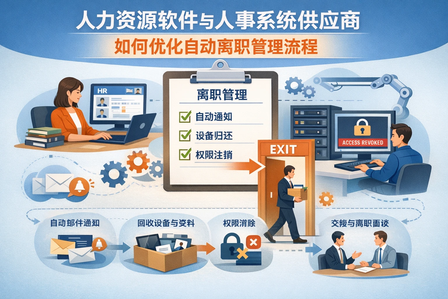 人力资源软件与人事系统供应商如何优化自动离职管理流程