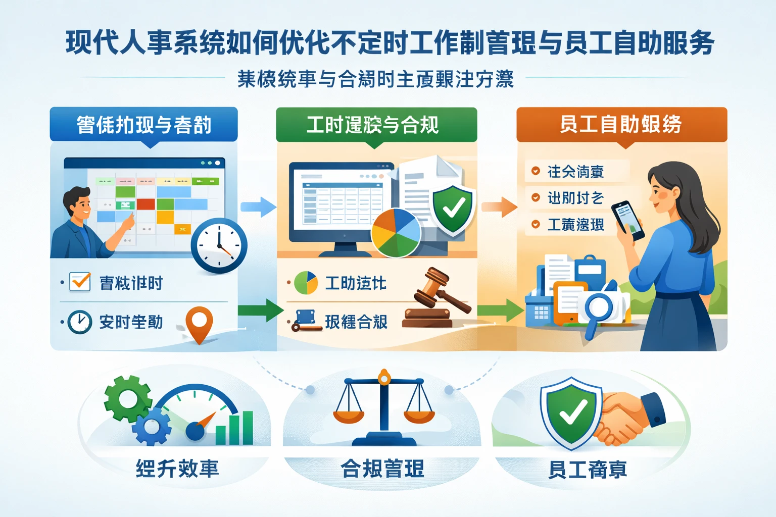 现代人事系统如何优化不定时工作制管理与员工自助服务 - 兼顾效率与合规的全面解决方案