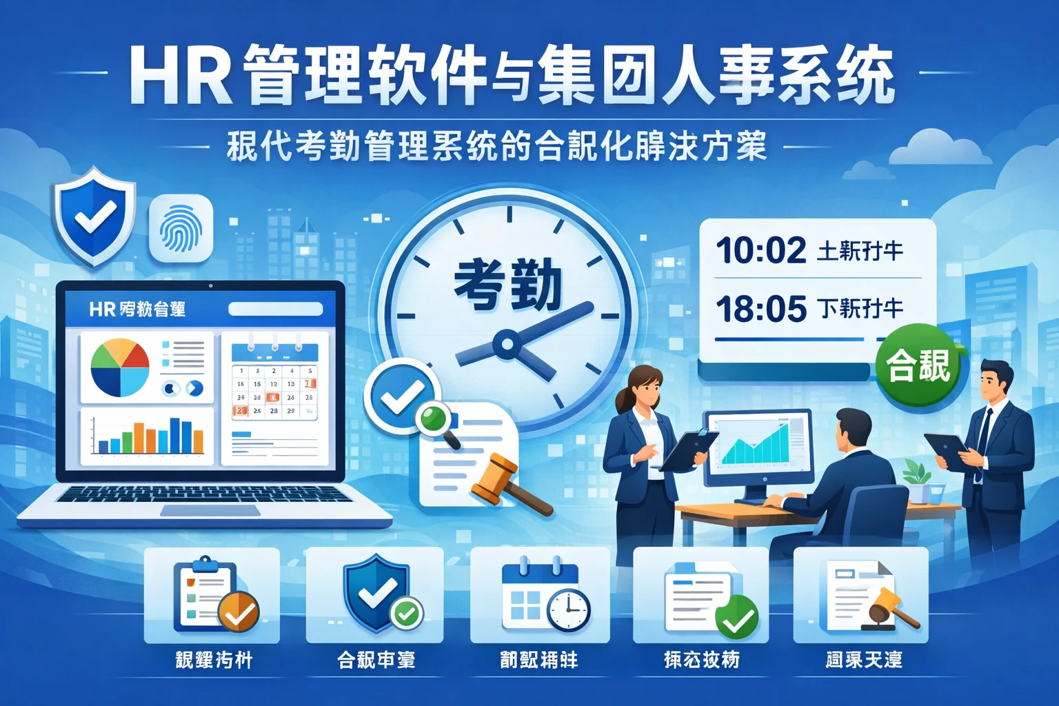 HR管理软件与集团人事系统：现代考勤管理系统的合规化解决方案