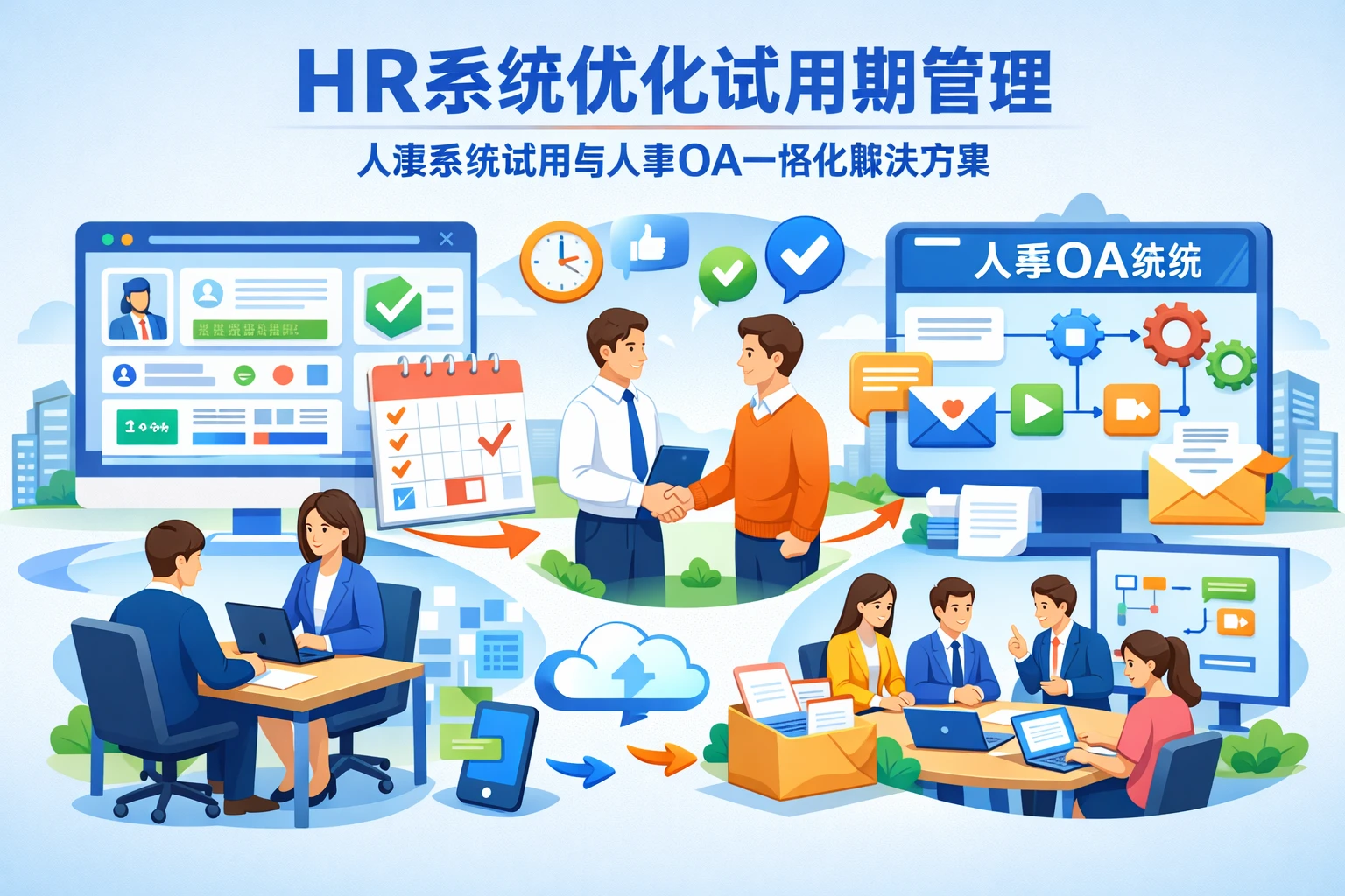 HR系统优化试用期管理：人事系统试用与人事OA一体化解决方案