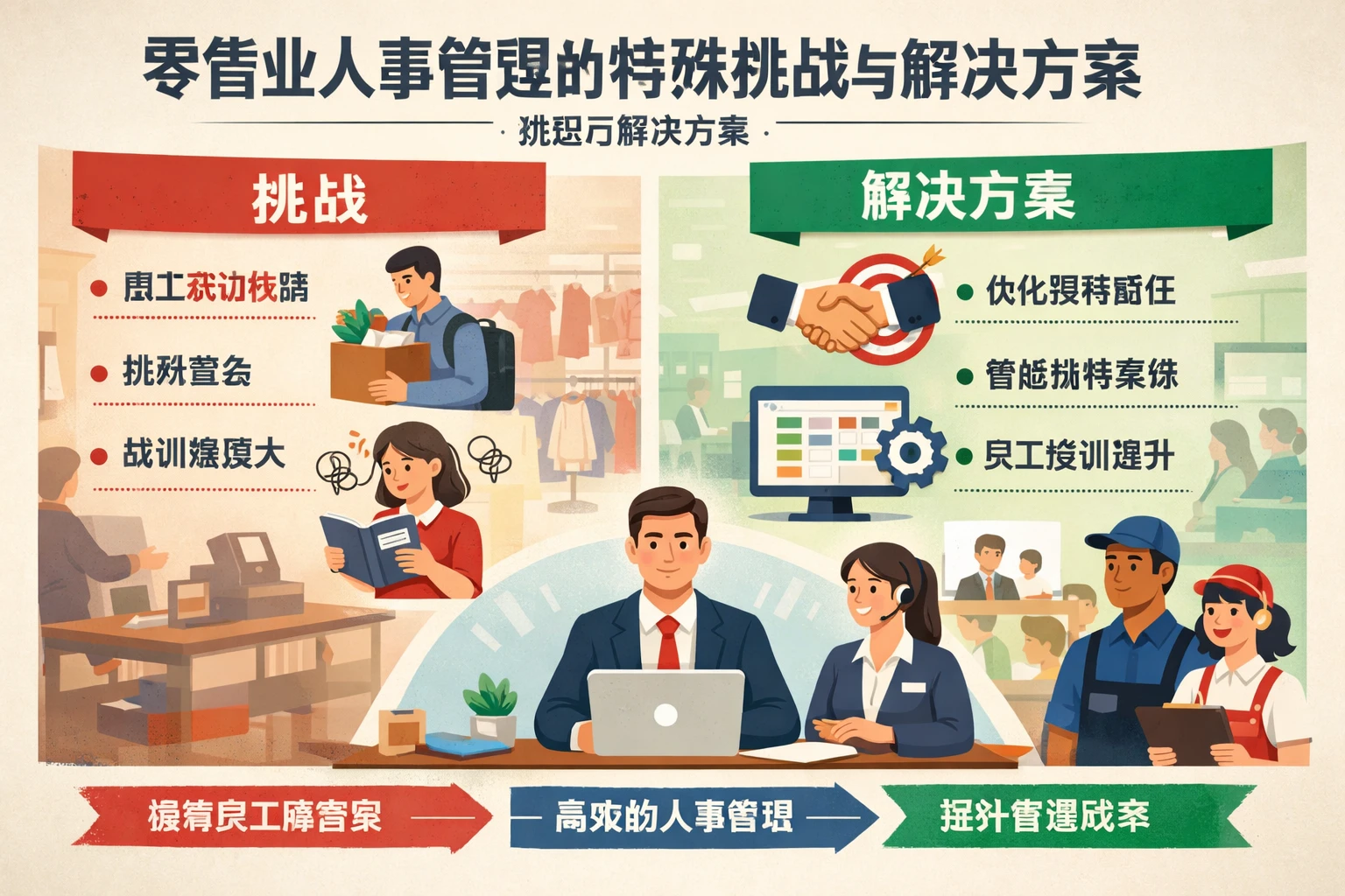 零售业人事管理的特殊挑战与解决方案