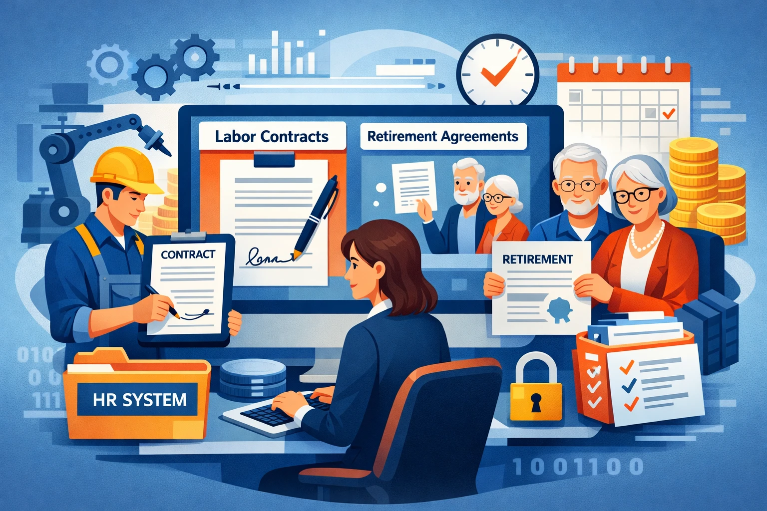 制造业人事系统如何优化人力资源软件处理劳动合同与退休协议管理