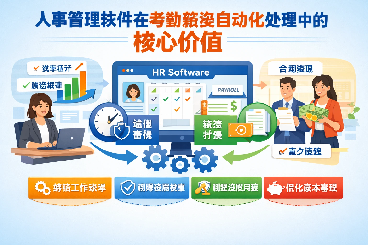 人事管理软件在考勤薪资自动化处理中的核心价值