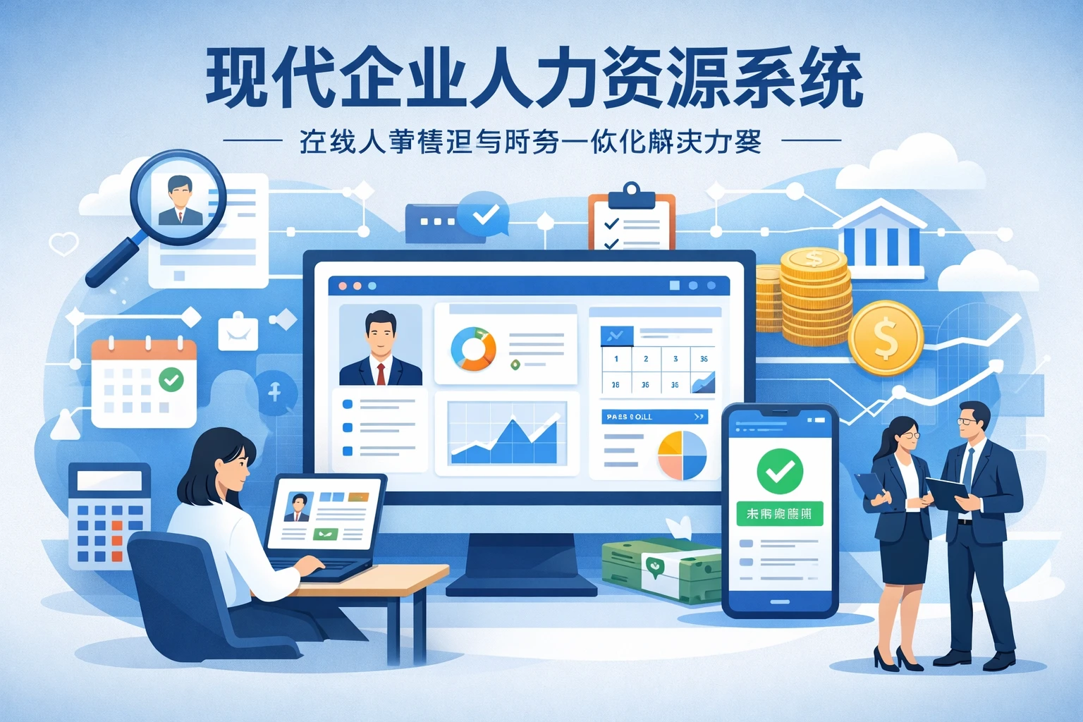 现代企业人力资源系统：在线人事管理与财务一体化解决方案