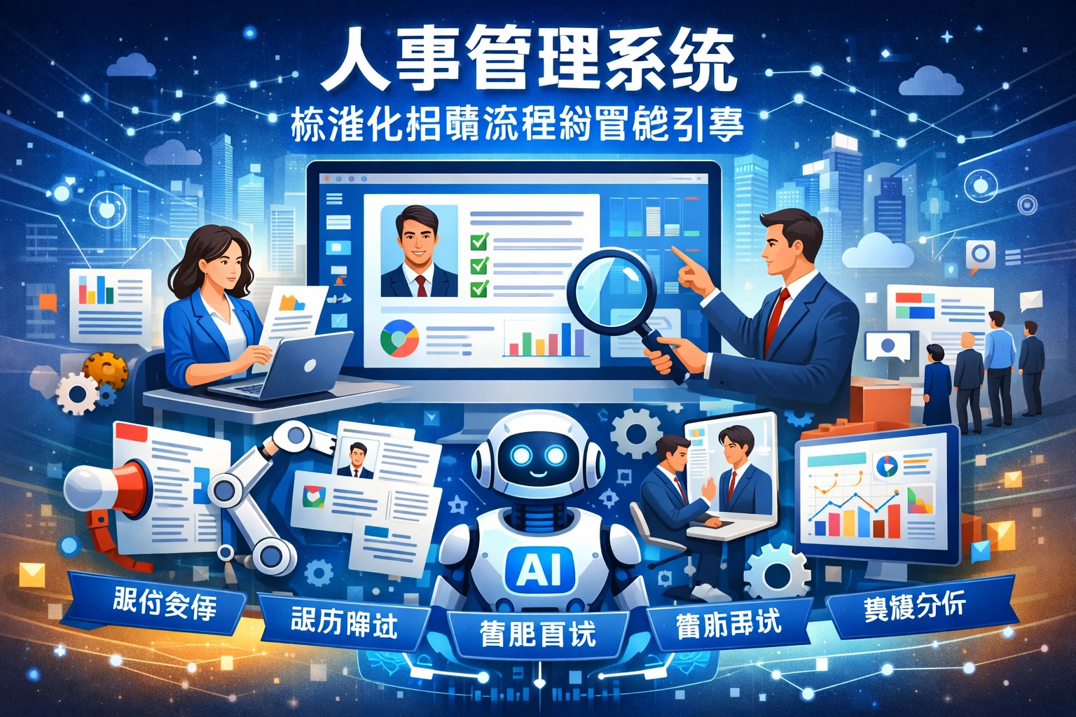 人事管理系统：标准化招聘流程的智能引擎