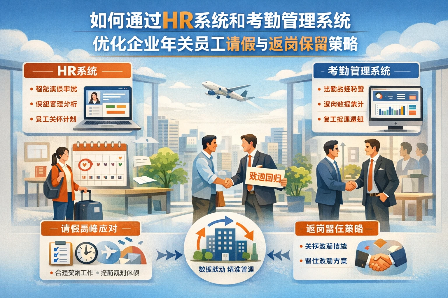 如何通过HR系统和考勤管理系统优化企业年关员工请假与返岗保留策略