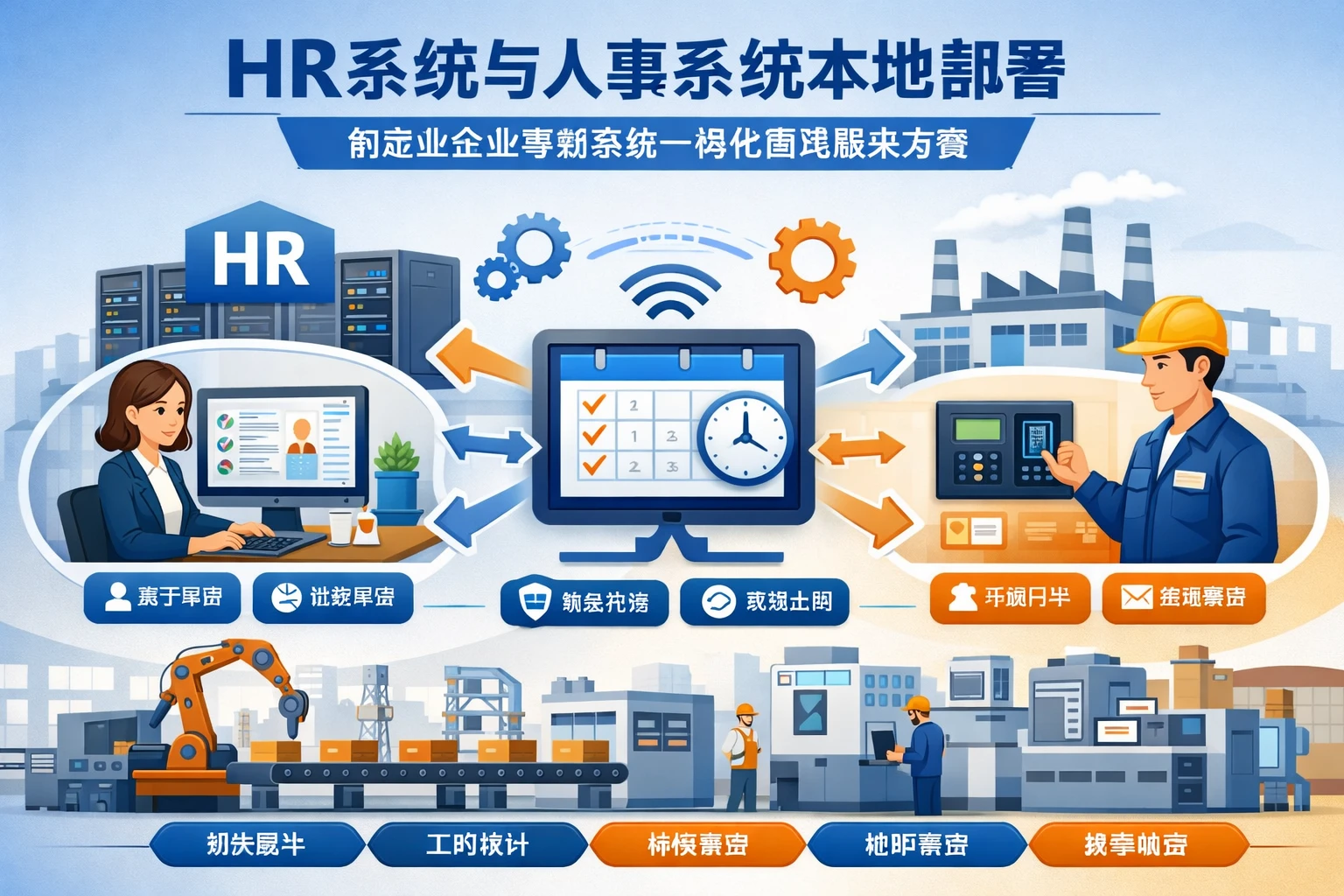 HR系统与人事系统本地部署：制造业企业考勤系统一体化管理解决方案