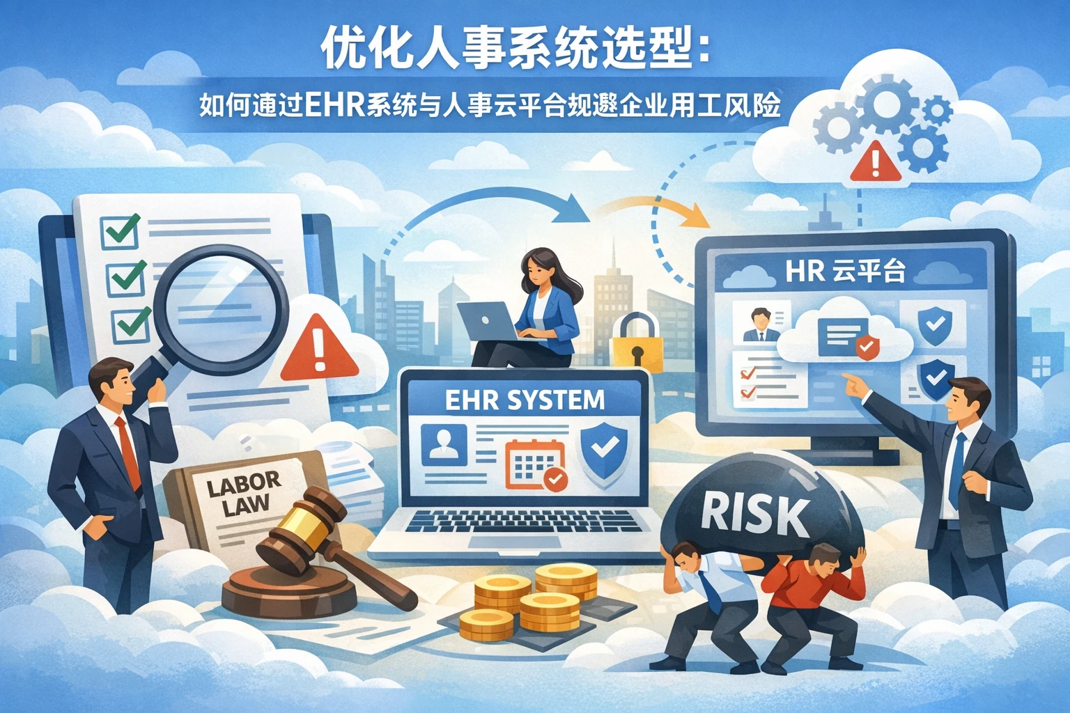 优化人事系统选型：如何通过EHR系统与人事云平台规避企业用工风险