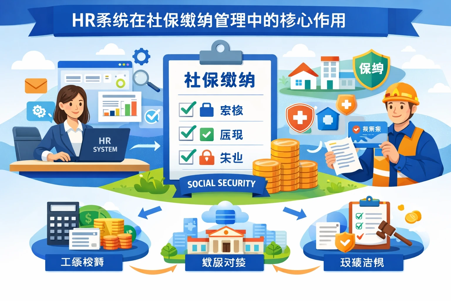 HR系统在社保缴纳管理中的核心作用