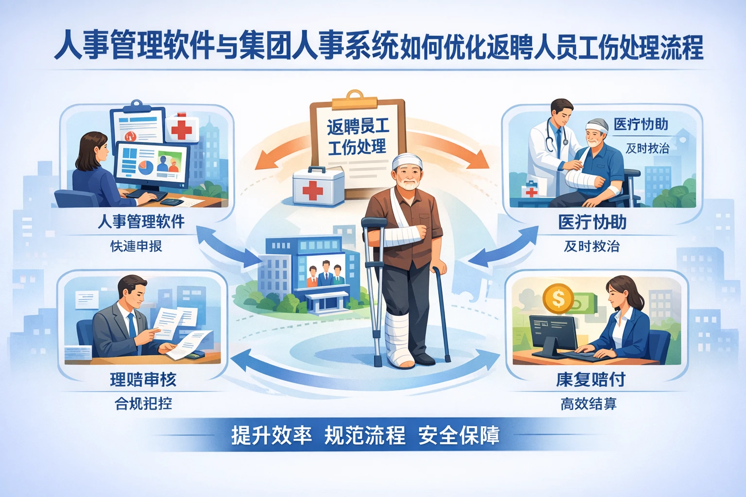 人事管理软件与集团人事系统如何优化返聘人员工伤处理流程