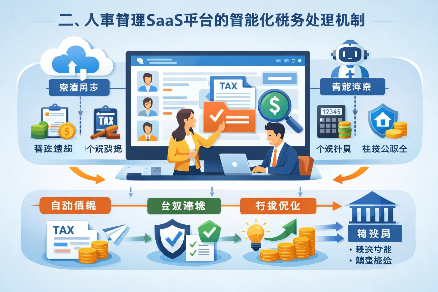 二、人事管理SaaS平台的智能化税务处理机制
