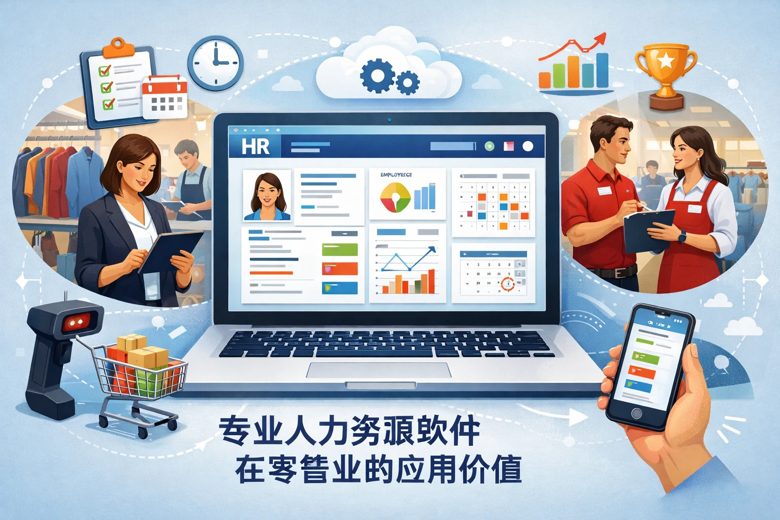 专业人力资源软件在零售业的应用价值