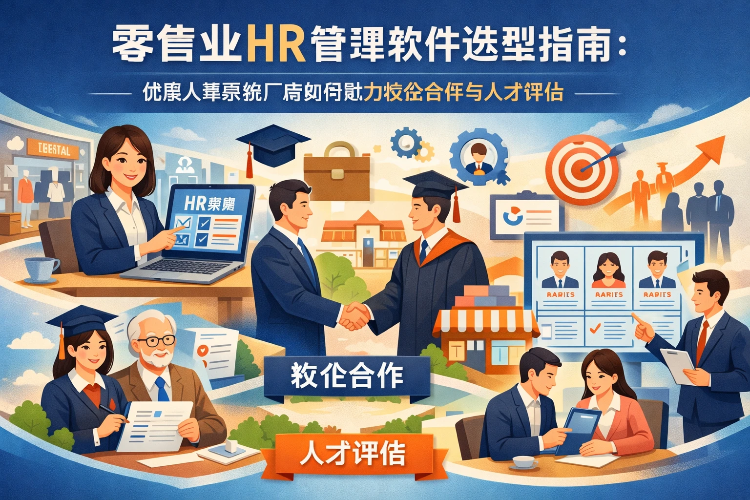 零售业HR管理软件选型指南：优质人事系统厂商如何助力校企合作与人才评估
