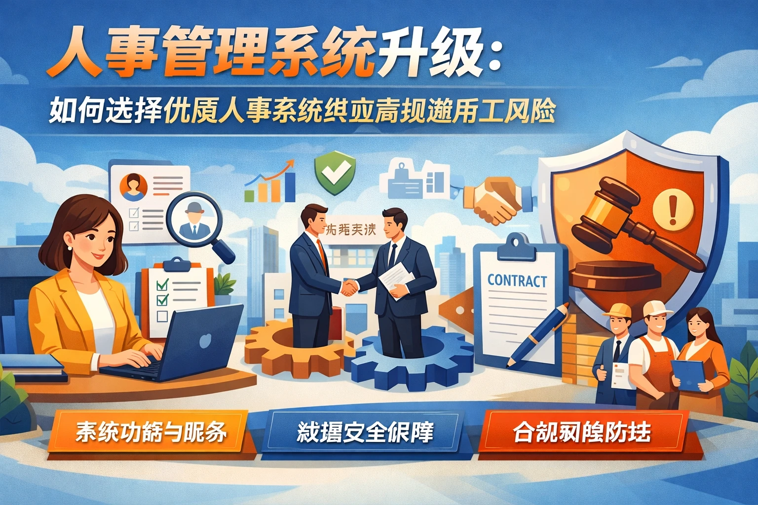 人事管理系统升级：如何选择优质人事系统供应商规避用工风险