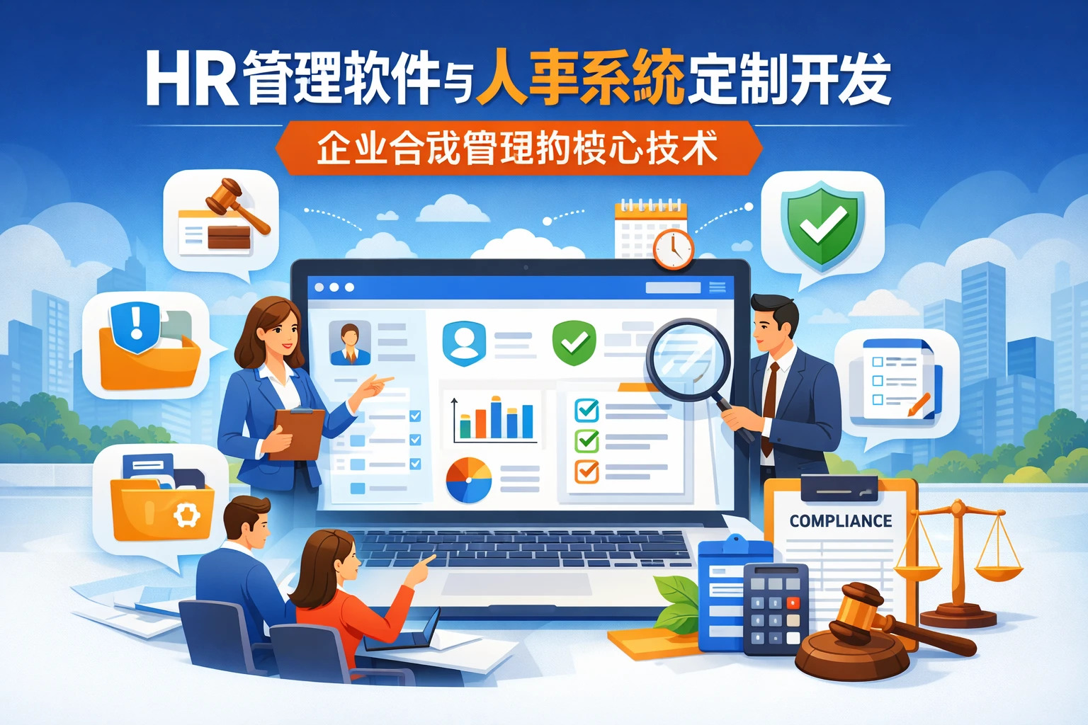 HR管理软件与人事系统定制开发：企业合规管理的核心技术