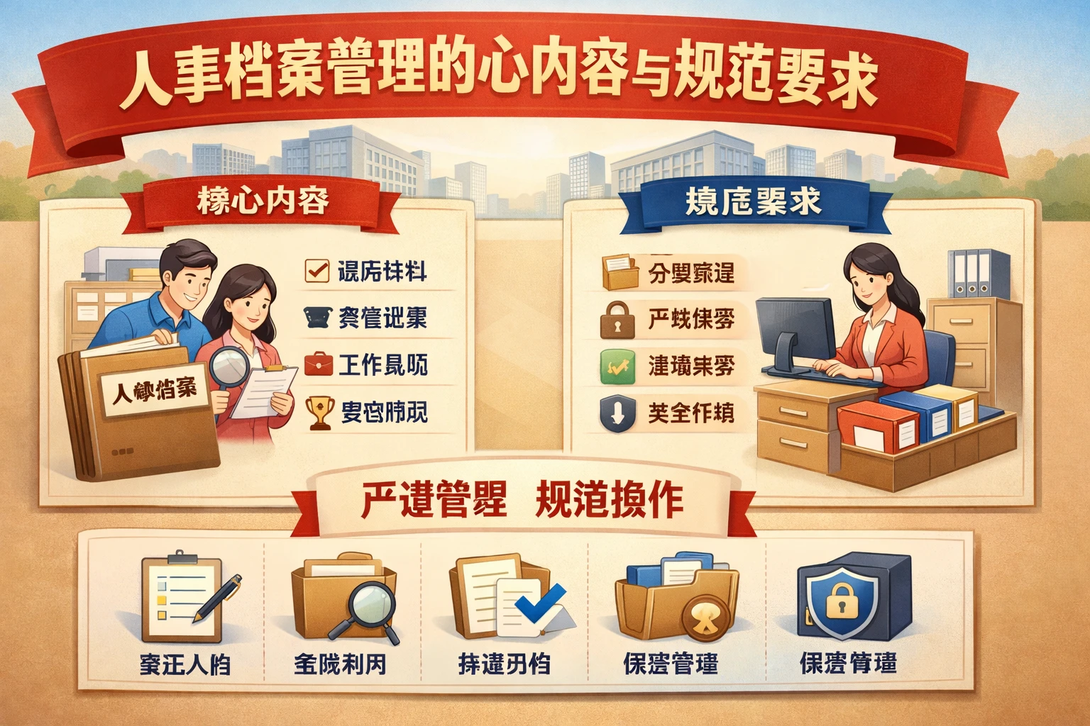 人事档案管理的核心内容与规范要求