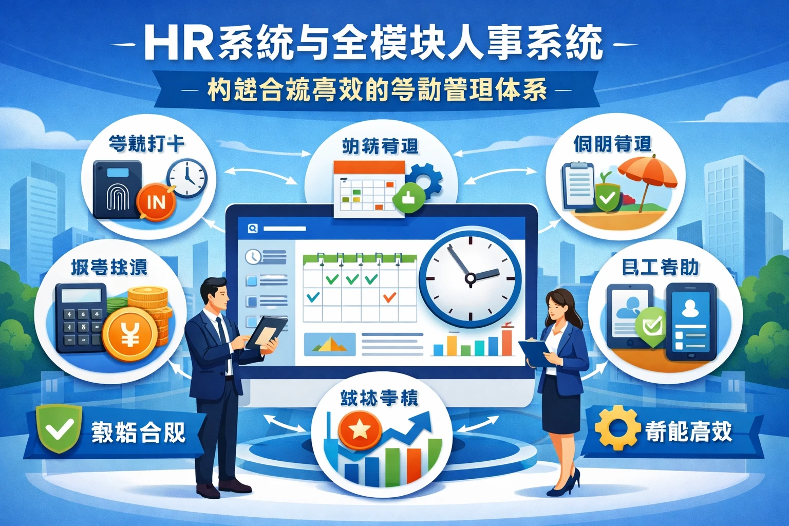 HR系统与全模块人事系统：构建合规高效的考勤管理体系