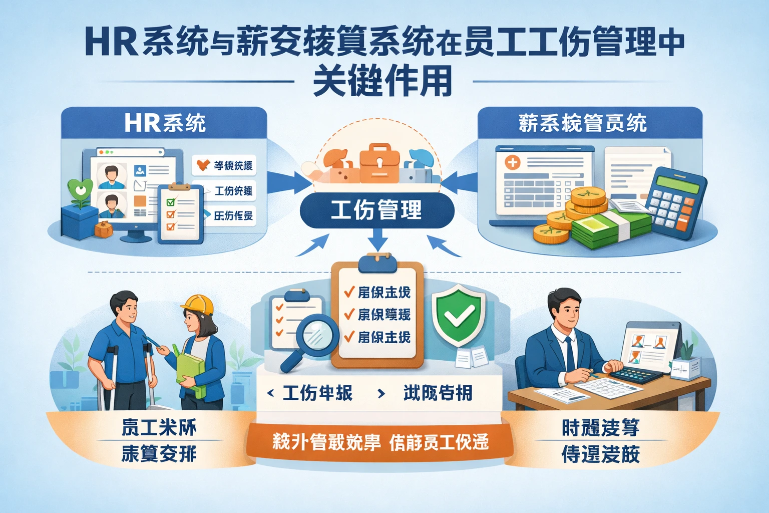 HR系统与薪资核算系统在员工工伤管理中的关键作用