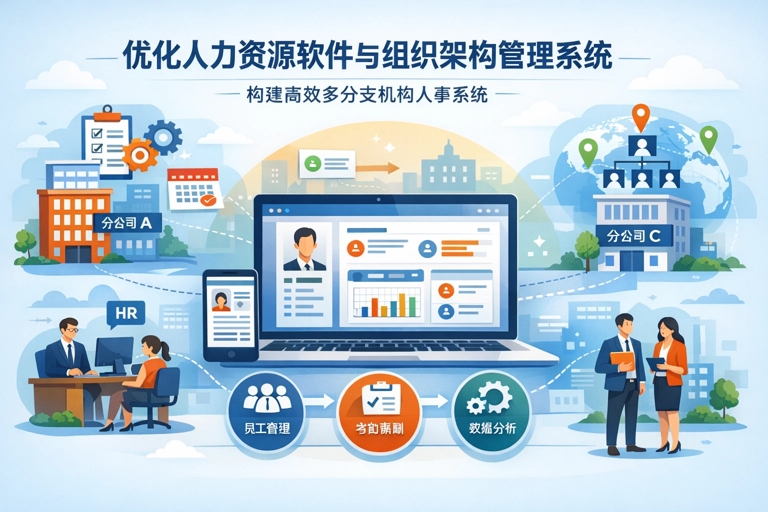 优化人力资源软件与组织架构管理系统 构建高效多分支机构人事系统