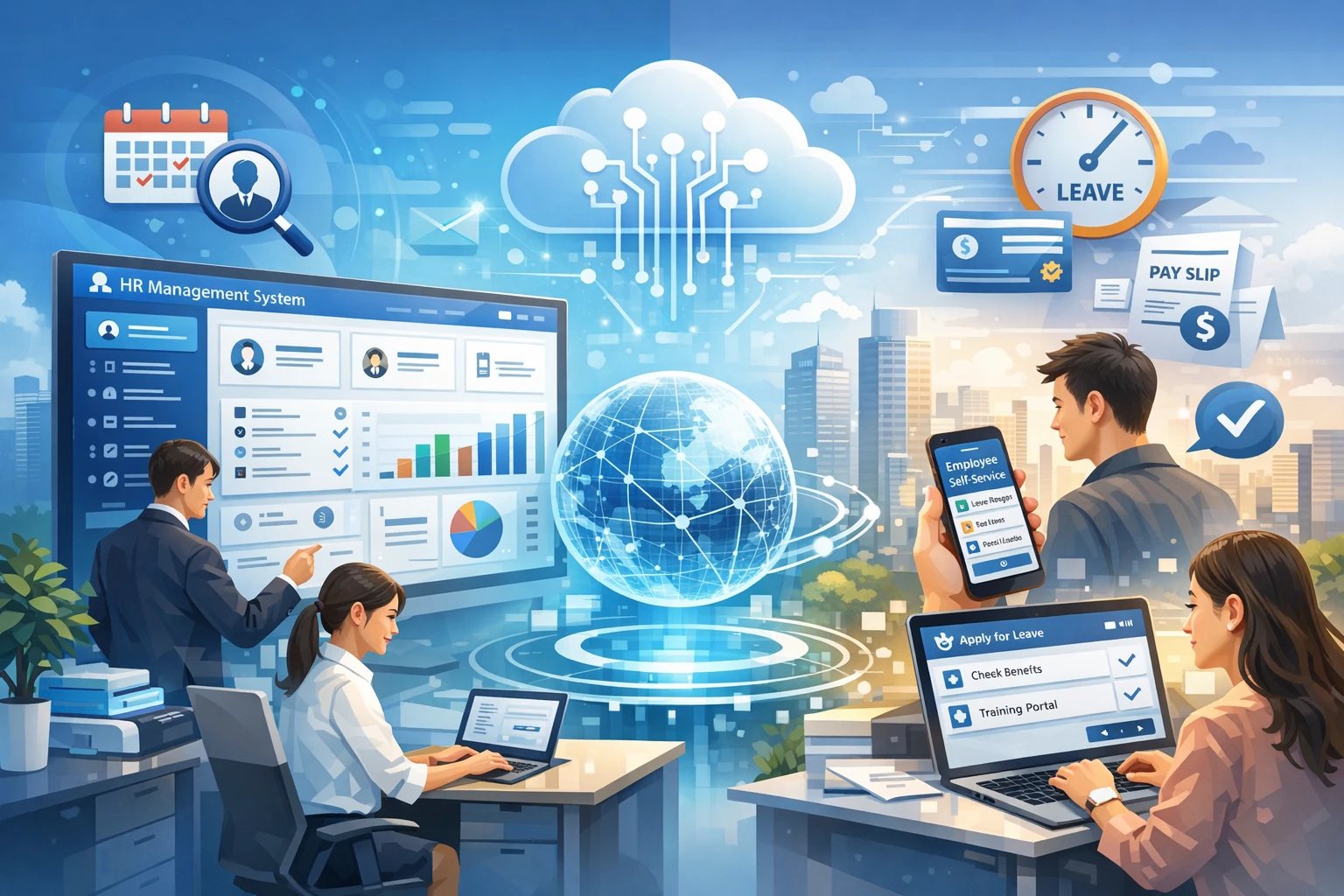 现代人事系统与员工自助系统：优化企业人力资源管理的数字化解决方案