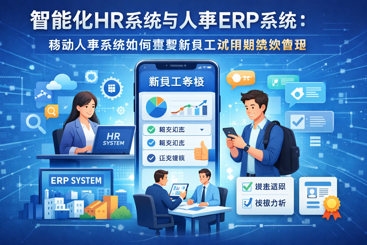 智能化HR系统与人事ERP系统：移动人事系统如何重塑新员工试用期绩效管理