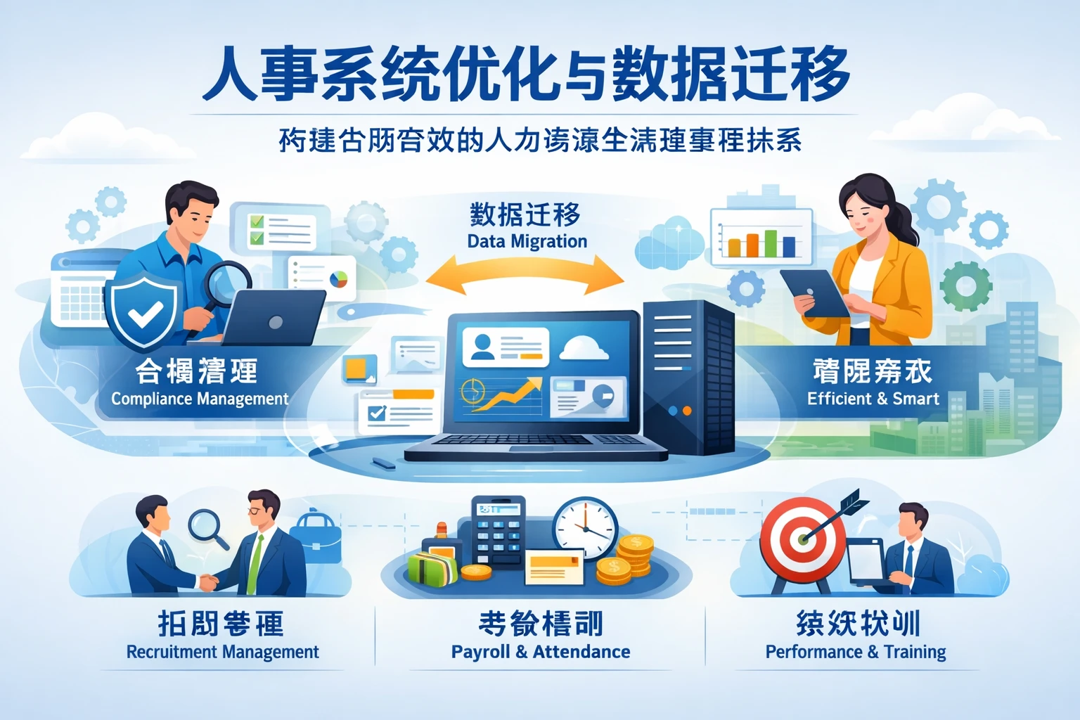 人事系统优化与数据迁移：构建合规高效的人力资源全流程管理体系