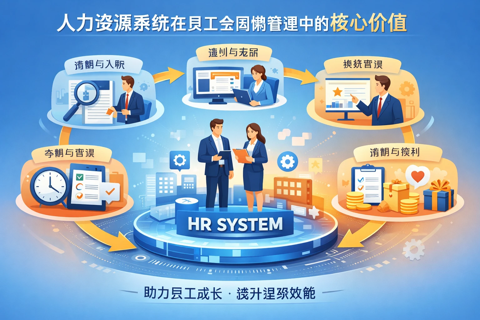 人力资源系统在员工全周期管理中的核心价值