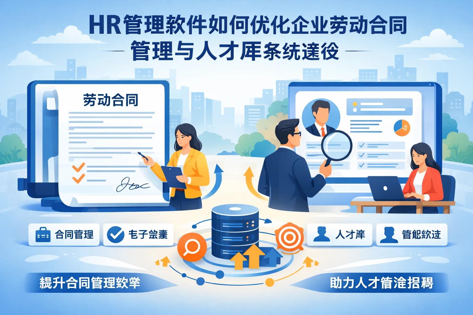 HR管理软件如何优化企业劳动合同管理与人才库系统建设