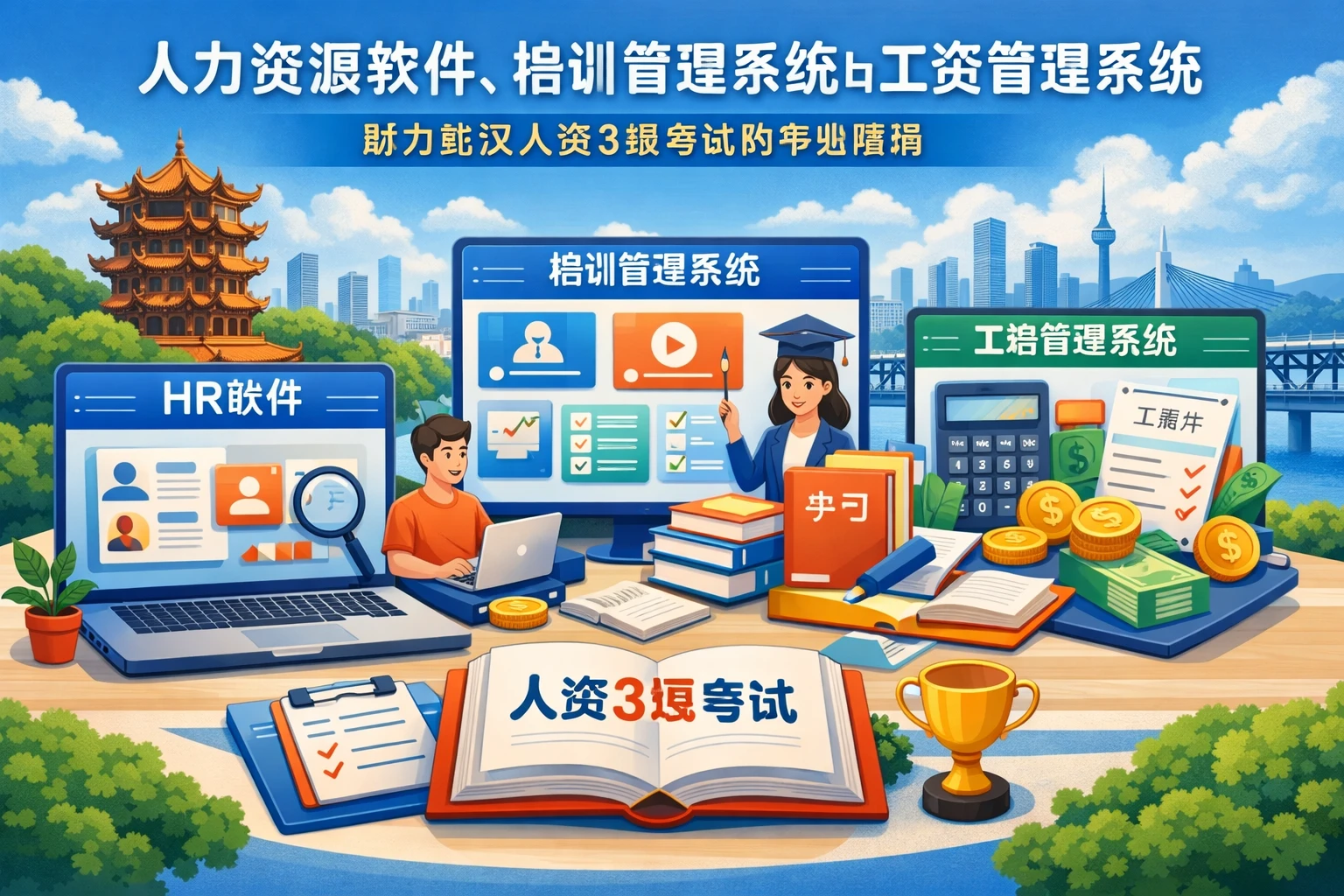 人力资源软件、培训管理系统与工资管理系统:助力武汉人资3级考试的专业指南