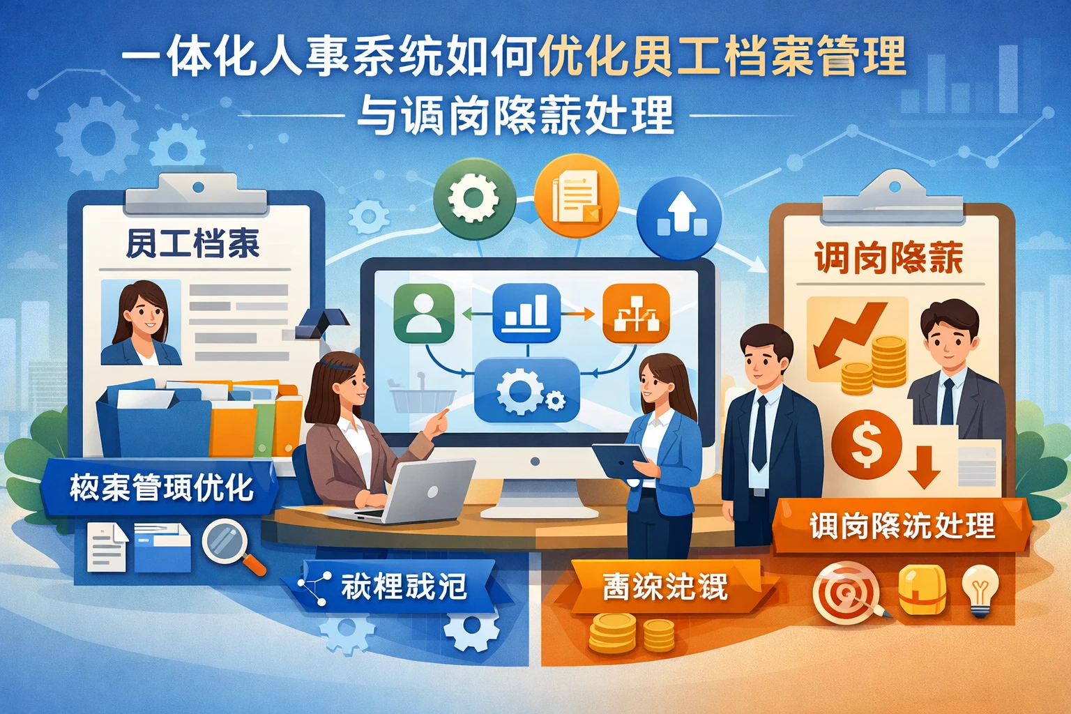 一体化人事系统如何优化员工档案管理与调岗降薪处理