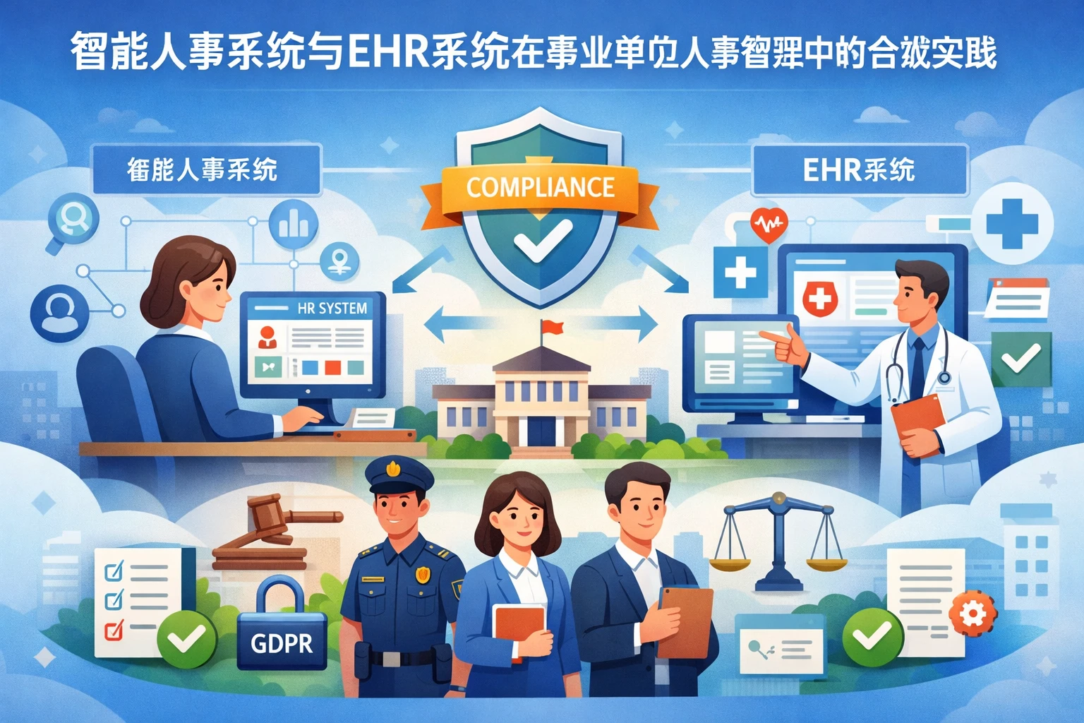 智能人事系统与EHR系统在事业单位人事管理中的合规实践