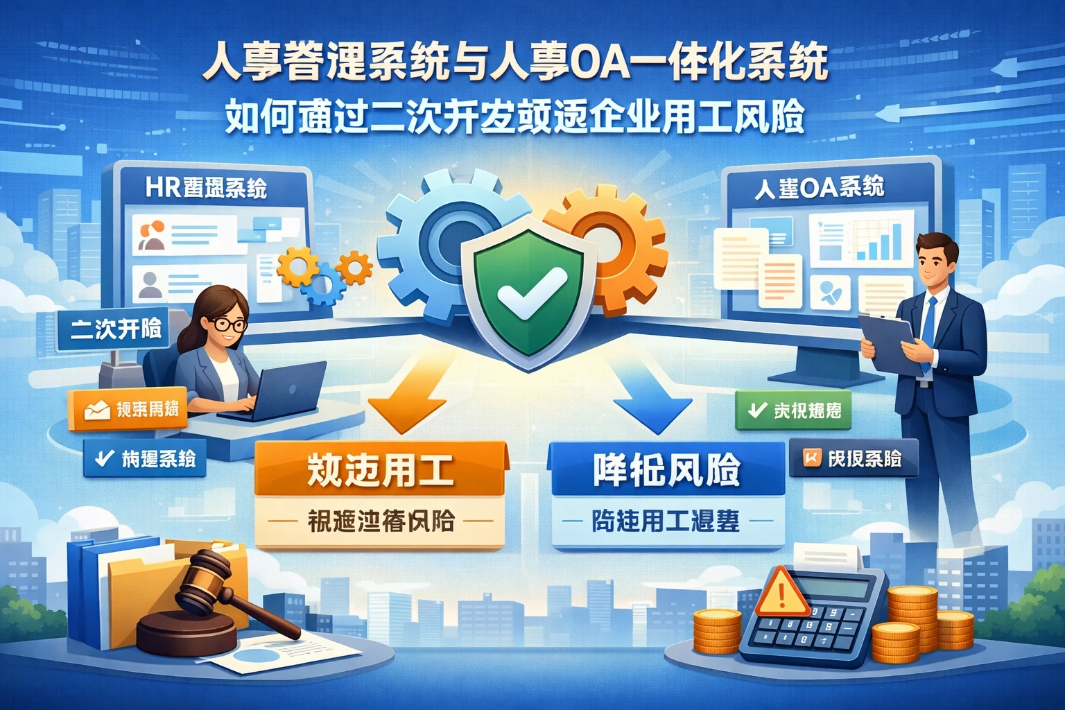 人事管理系统与人事OA一体化系统如何通过二次开发规避企业用工风险