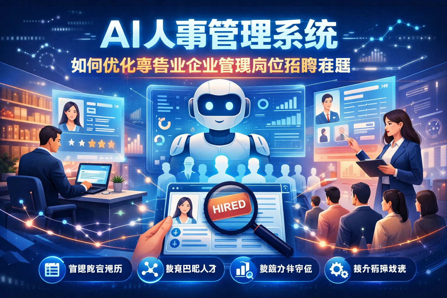 AI人事管理系统如何优化零售业企业管理岗位招聘难题