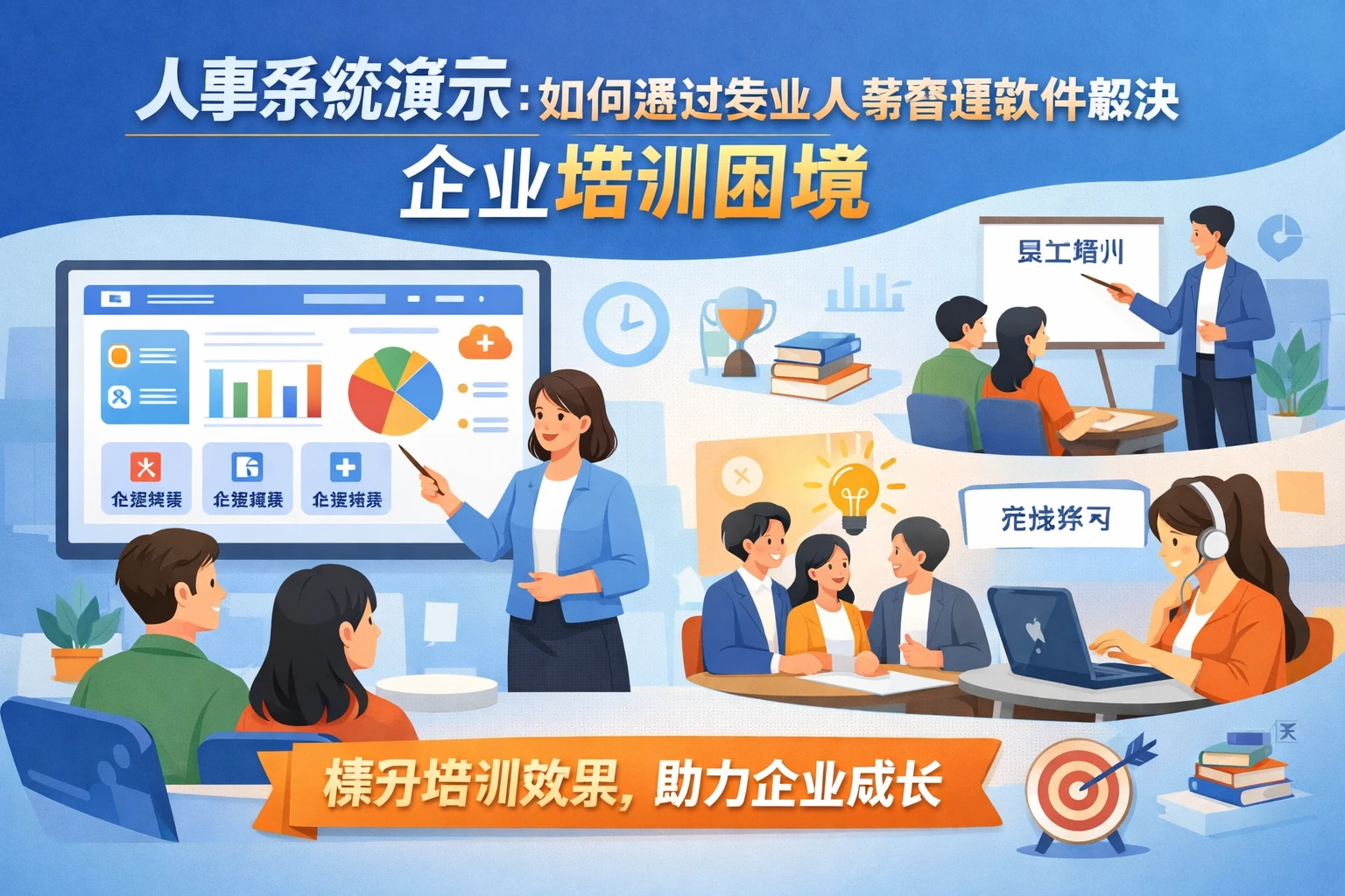 人事系统演示：如何通过专业人事管理软件解决企业培训困境
