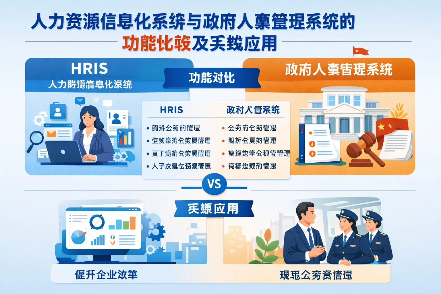 人力资源信息化系统与政府人事管理系统的功能比较及实践应用
