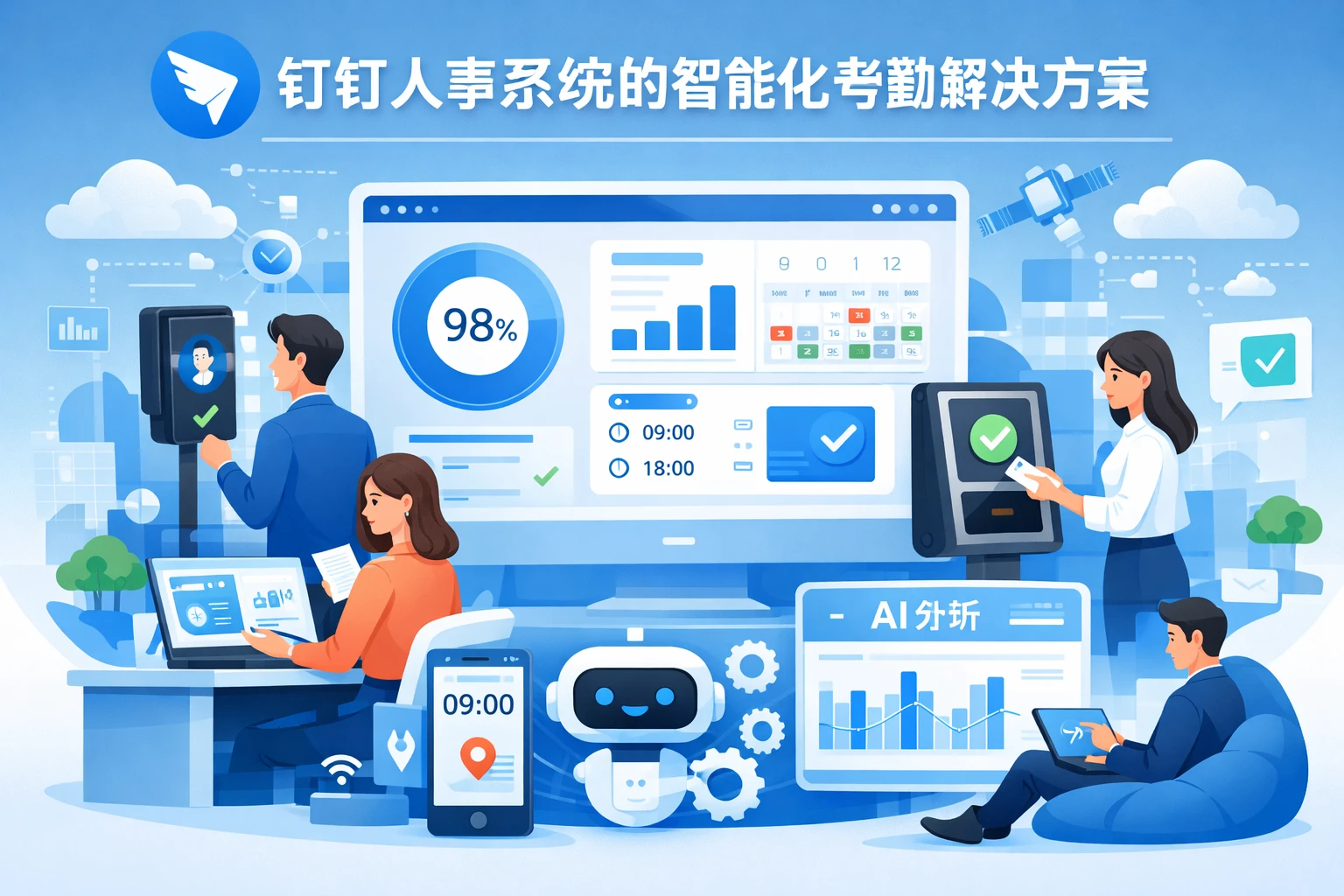 钉钉人事系统的智能化考勤解决方案