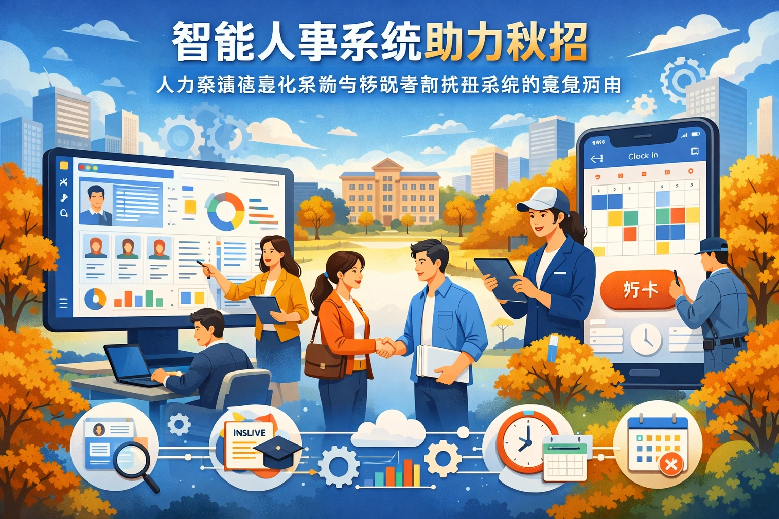 智能人事系统助力秋招：人力资源信息化系统与移动考勤排班系统的整合应用