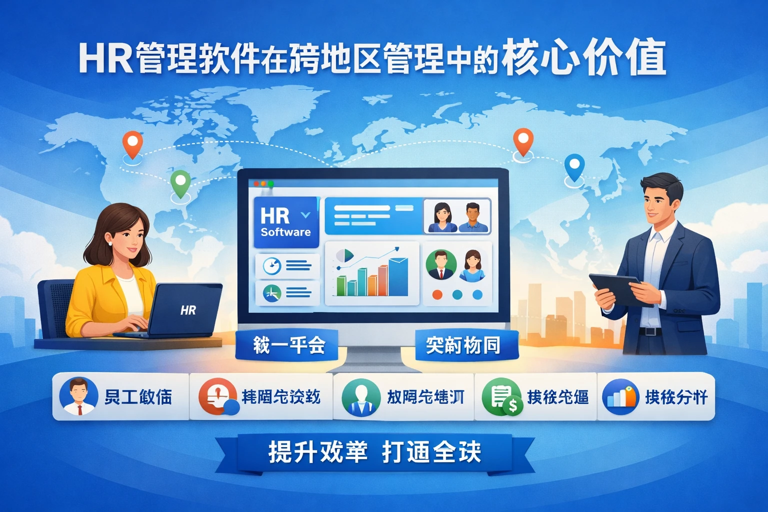 HR管理软件在跨地区管理中的核心价值