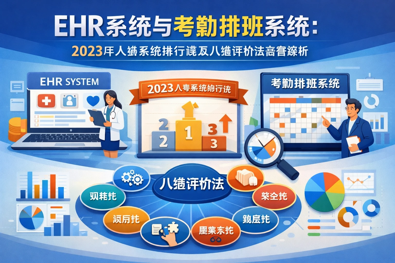 EHR系统与考勤排班系统:2023年人事系统排行榜及八维评价法深度解析