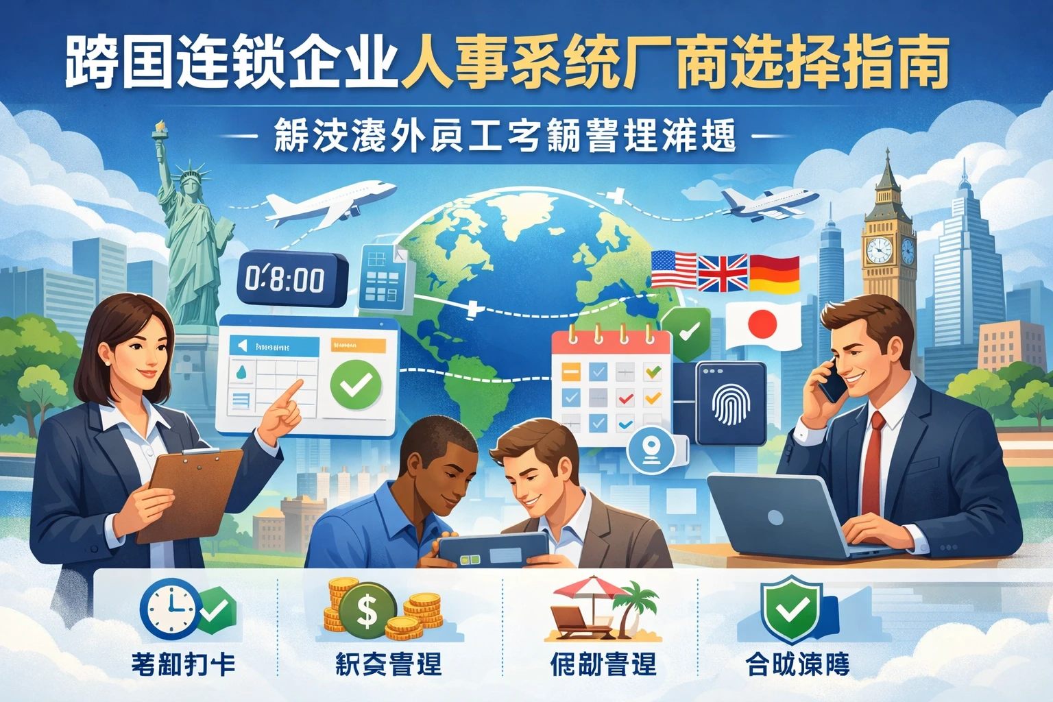 跨国连锁企业人事系统厂商选择指南：解决海外员工考勤管理难题