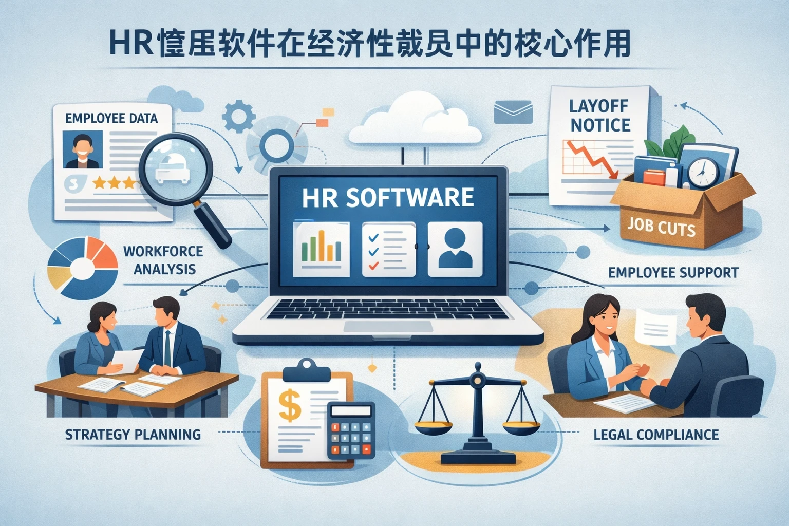 HR管理软件在经济性裁员中的核心作用