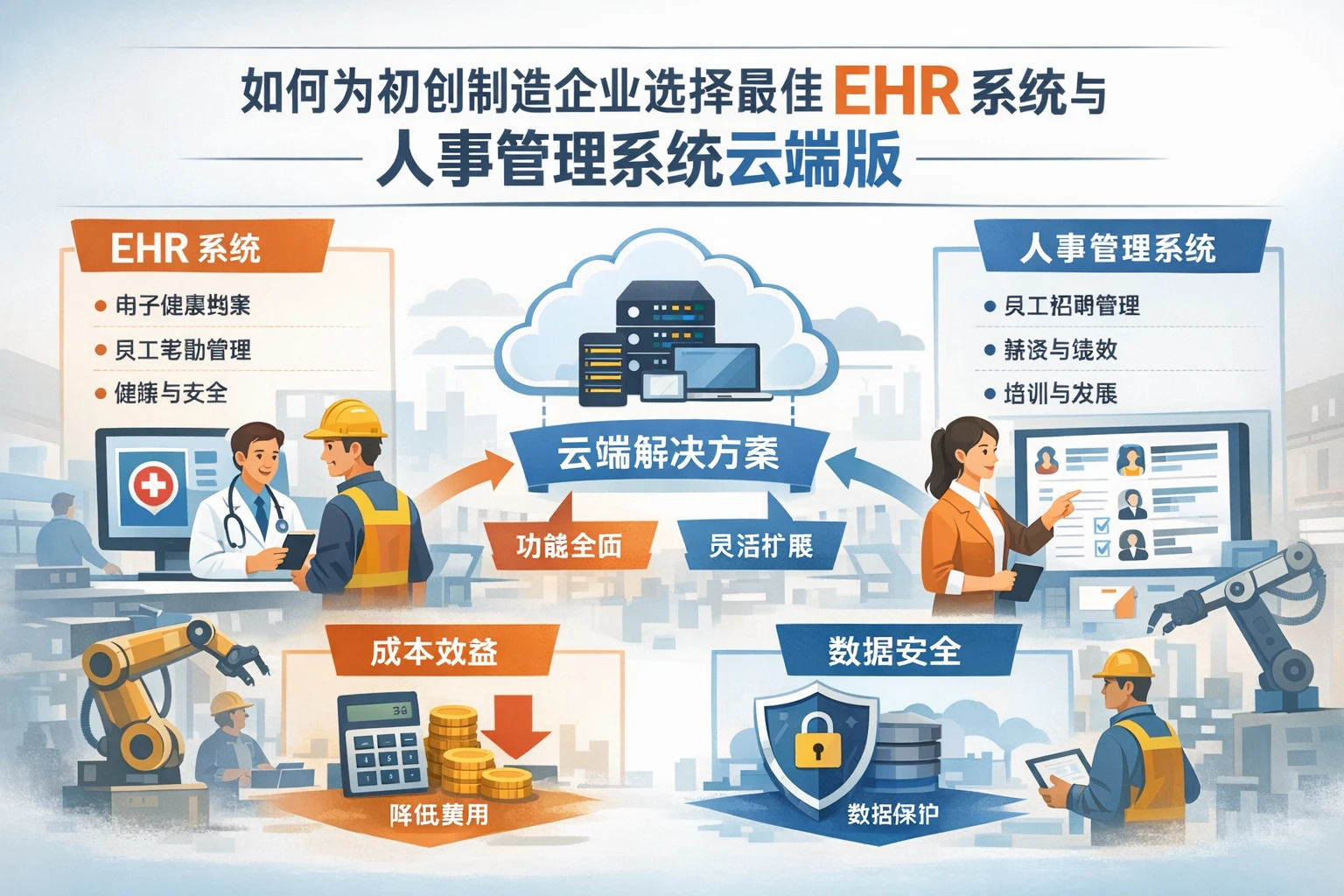 如何为初创制造企业选择最佳ehr系统与人事管理系统云端版