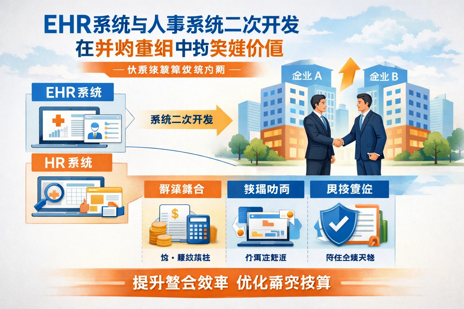 EHR系统与人事系统二次开发在并购重组中的关键价值——以薪资核算系统为例