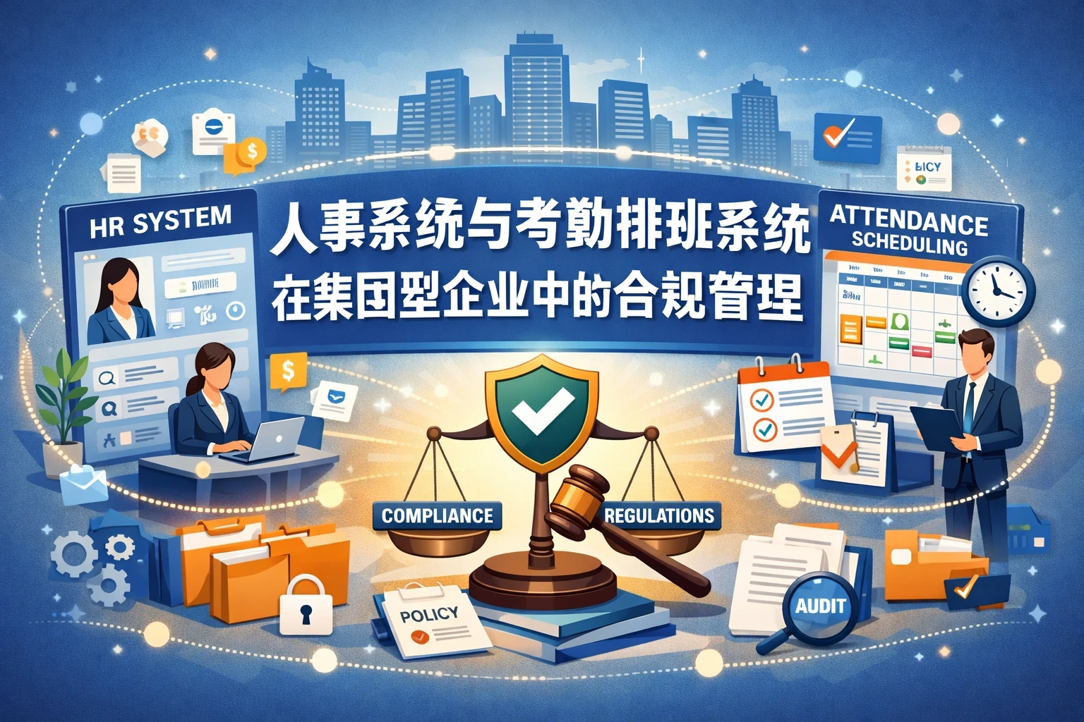 人事系统与考勤排班系统在集团型企业中的合规管理