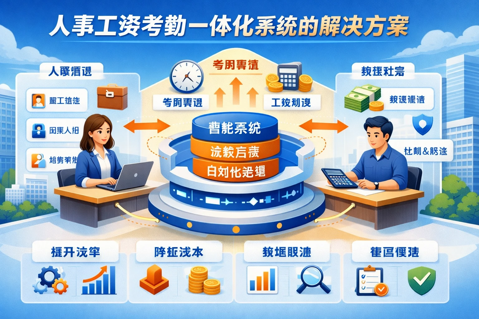 人事工资考勤一体化系统的解决方案