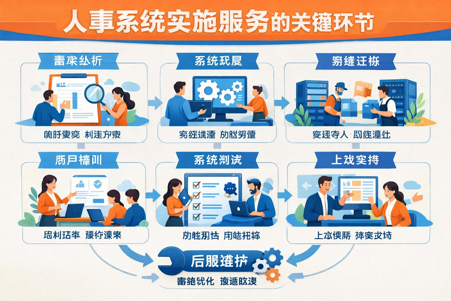 人事系统实施服务的关键环节