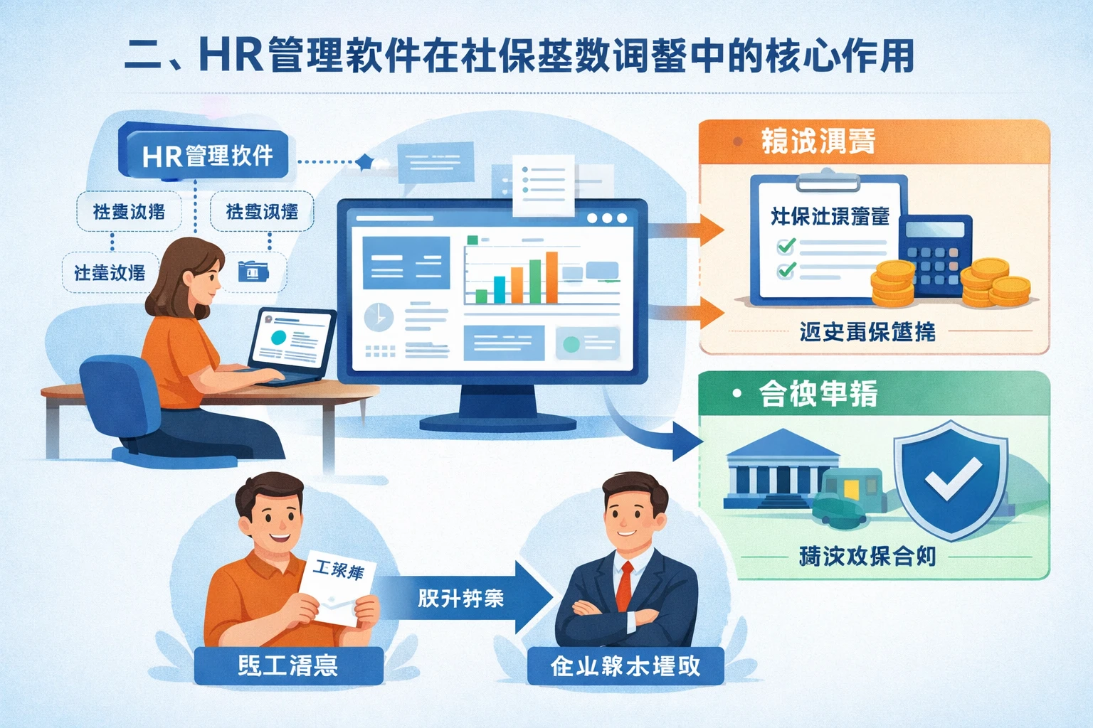 二、HR管理软件在社保基数调整中的核心作用
