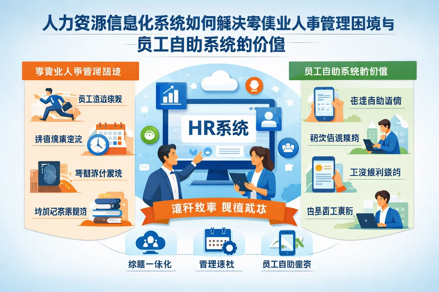 人力资源信息化系统如何解决零售业人事管理困境与员工自助系统的价值