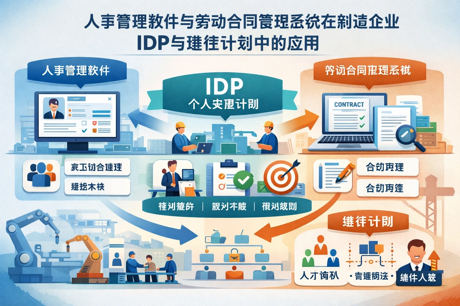 人事管理软件与劳动合同管理系统在制造企业IDP与继任计划中的应用
