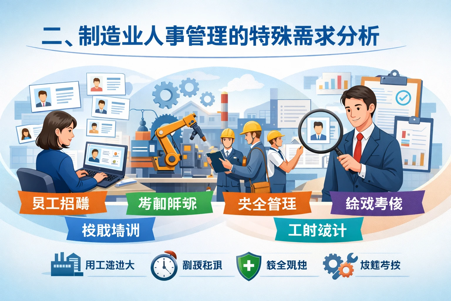 二、制造业人事管理的特殊需求分析